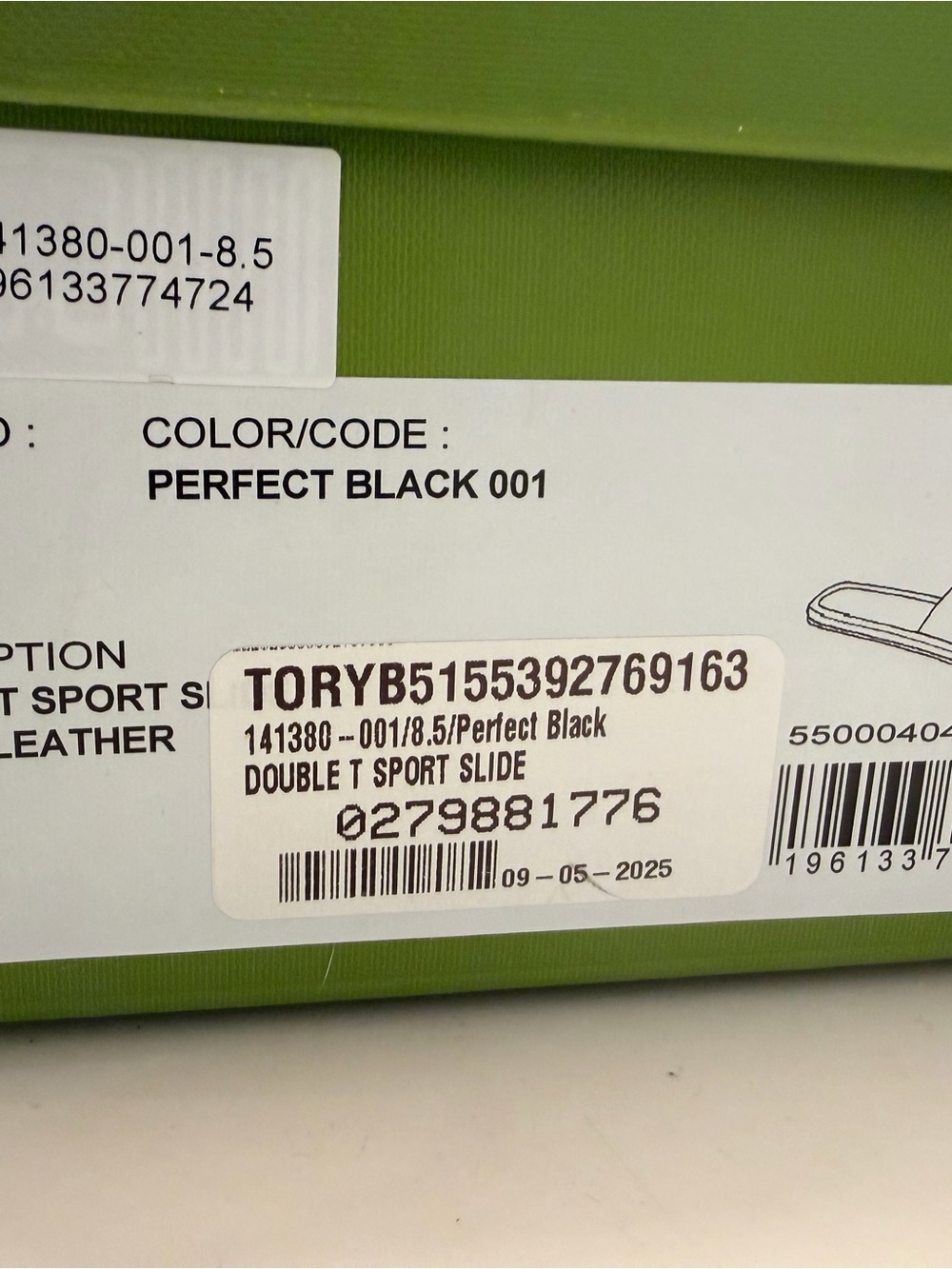 Tory Burch Box Label — Perfect Black